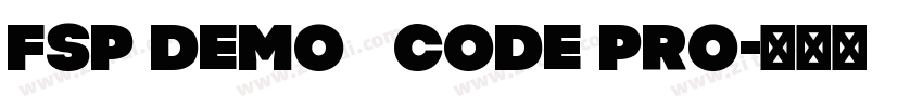 FSP DEMO   Code Pro字体转换